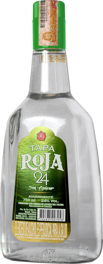 Botella Tapa Roja Verde de 750 ml