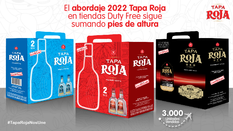 El Abordaje 2022 Tapa Roja en las Tiendas DUTTY FREE sigue sumando pies de altura