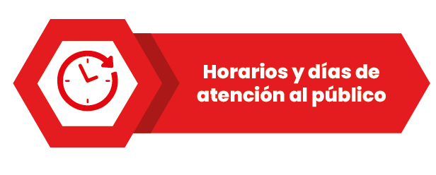 Horarios y días de atención al público